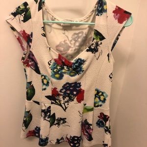 Floral Peplum shirt
